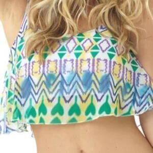 Lagaci Flounce Top With Adjustable Straps Size Large